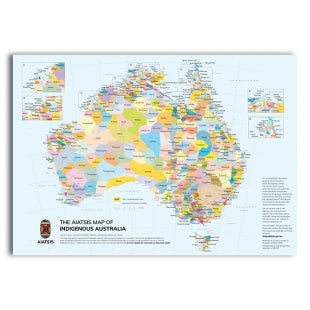 Indigenous Australia Wall Map - Small